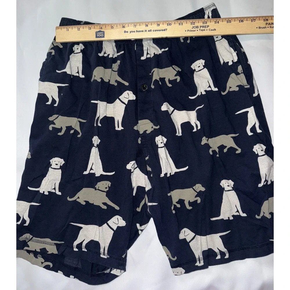Lazy One Dog  Pajama Shorts Boxers Cotton Loungewear Size L‎